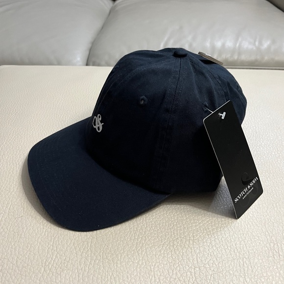 NWT - Scotch & Soda Adult Embroidered Logo Tuck Strap Baseball Cap - Picture 2 of 6